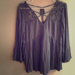 Blue long sleeve shirt